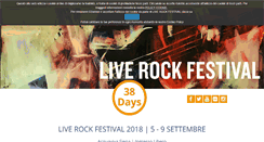 Desktop Screenshot of liverockfestival.it