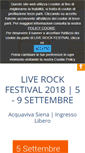 Mobile Screenshot of liverockfestival.it