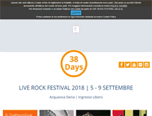 Tablet Screenshot of liverockfestival.it